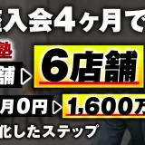 開始4か月で！店舗数 3店舗→ 6店舗 X講座 0→1,600万円【おさる×いせたかし対談】