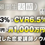 たった1ヶ月で！月700万→月1,000万、CVR3%→CVR6.5%達成！【おさる×ジュン】
