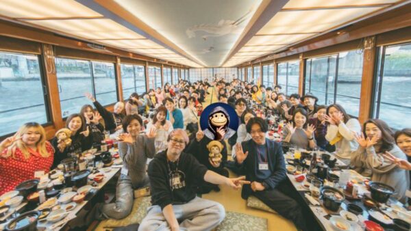 春の大人の遠足!100名の受講生とお花見屋形船に行ってきました